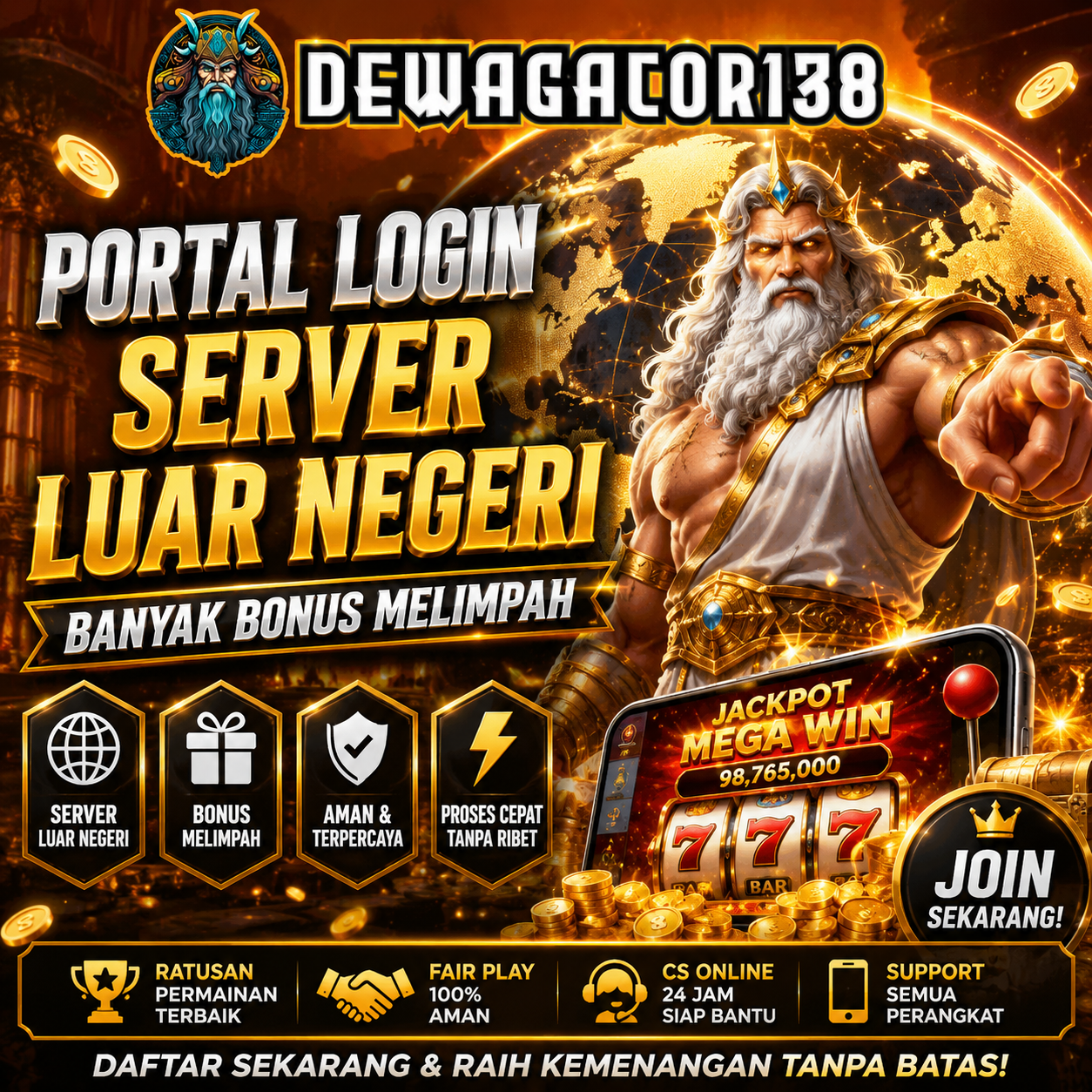 DEWAGACOR138 | Portal Login Server Luar Negeri Banyak Bonus Melimpah