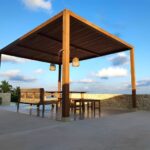 Pergola kayu bengkirai